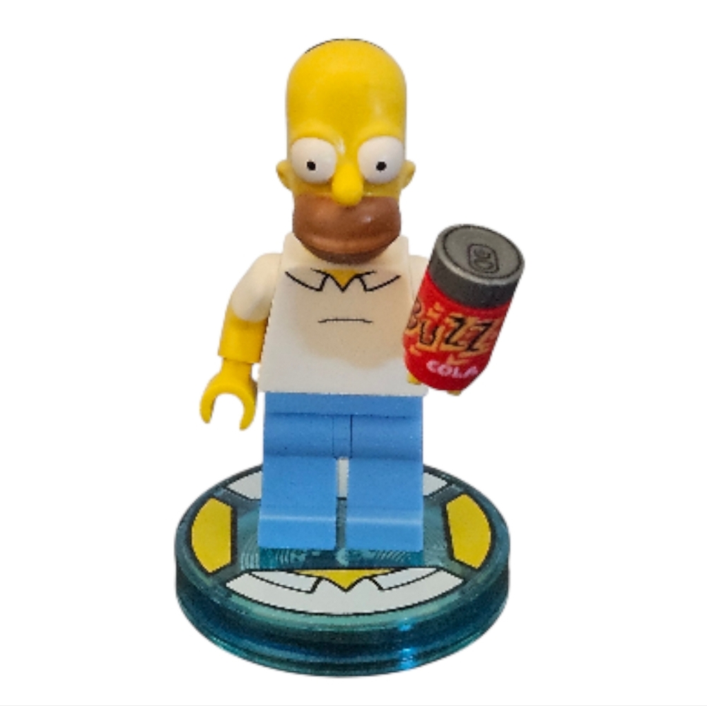 Lego Dimensions Homer Simpson with Buzz Cola Soda Can Minifigure